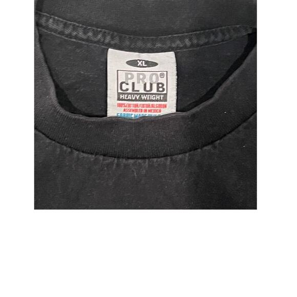 Pro Club Heavy Weight Black T-Shirt Mens XL - Picture 3 of 3